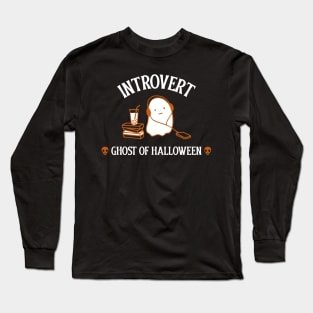 introvert ghost of halloween Long Sleeve T-Shirt